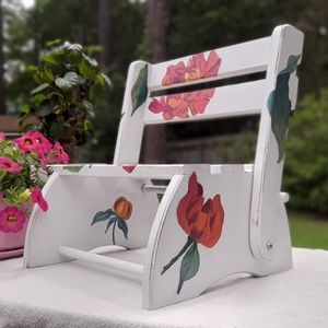 Flip Up Step Stool, Child's Seat, Farmhouse, French Country
